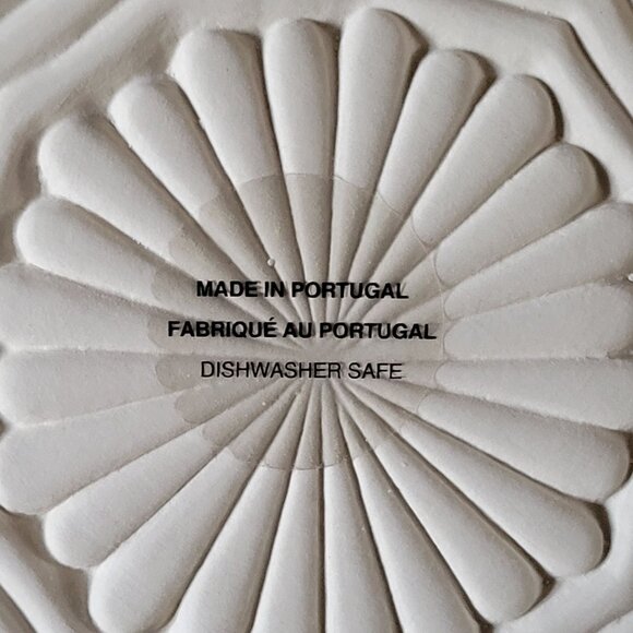 Gray Anthropologie Stratford Deviled Egg Platter Scalloped Deviled Egg Plate - Picture 5 of 6